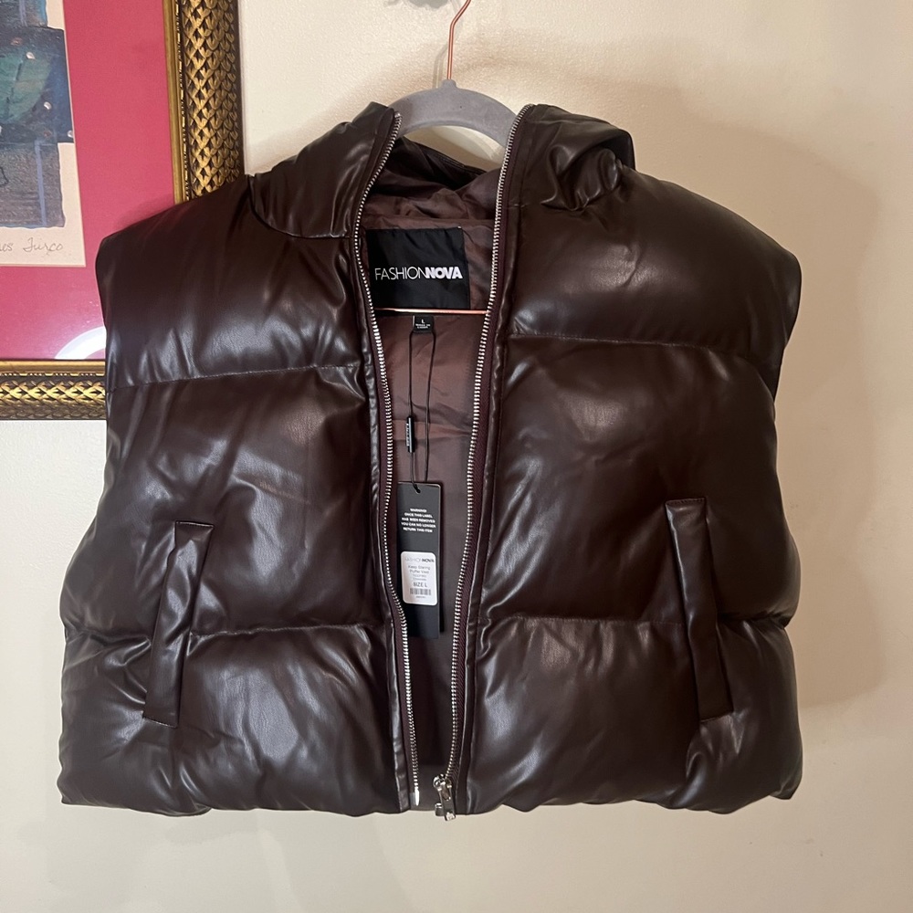 Keep Staring Cropped Puffer Vest